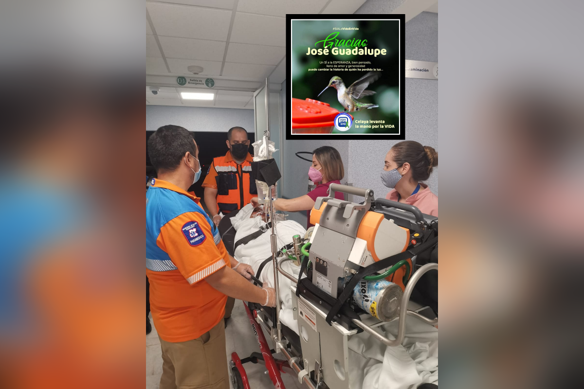 SSG informa el primer donador de órganos del mes de noviembre en el Hospital General de Celaya. 1