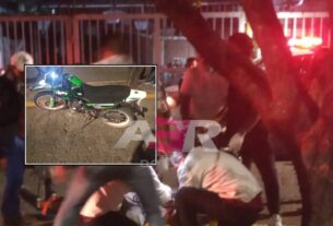 Graves tripulantes de motocicleta tras ser arrollados por automóvil 3