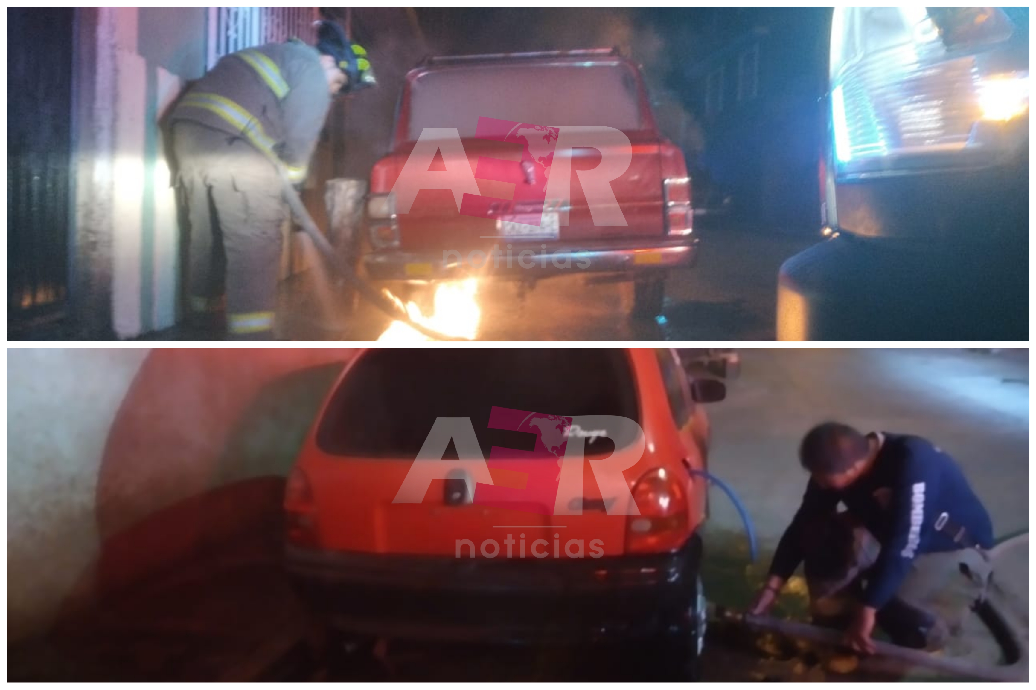 En Pénjamo, incendian vehículos en la colonia Benito Juárez 1