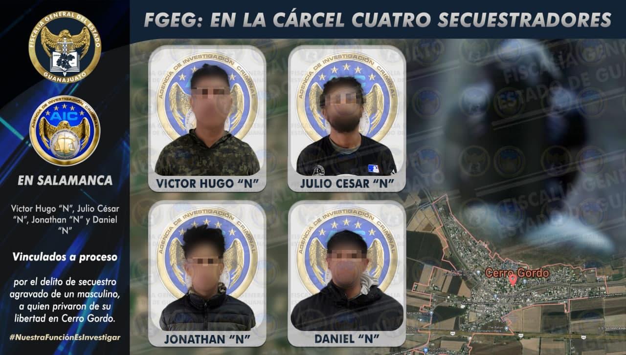 Liberan a hombre secuestrado y detienen a cinco integrantes de grupo criminal en Salamanca. 1