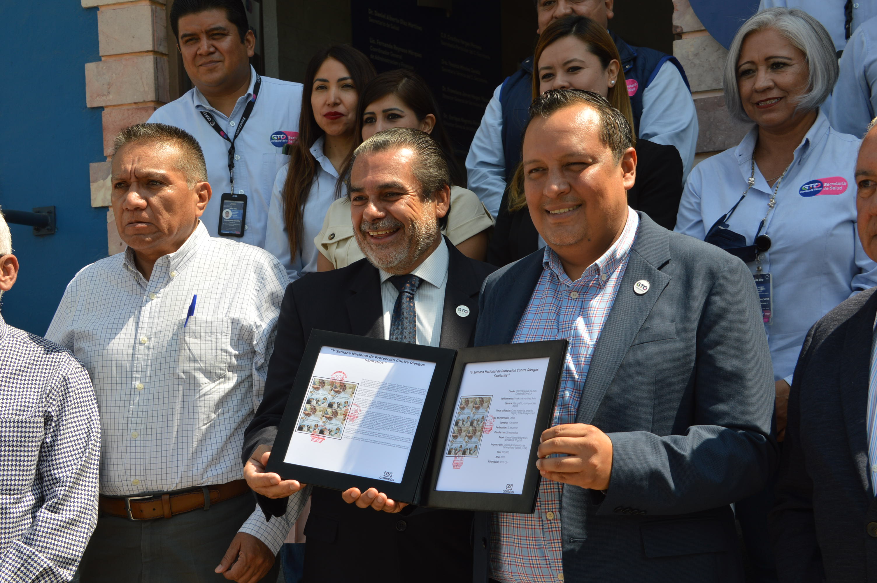 Servicio Postal Mexicano reconoce a personal de riesgos sanitarios en Guanajuato. 1