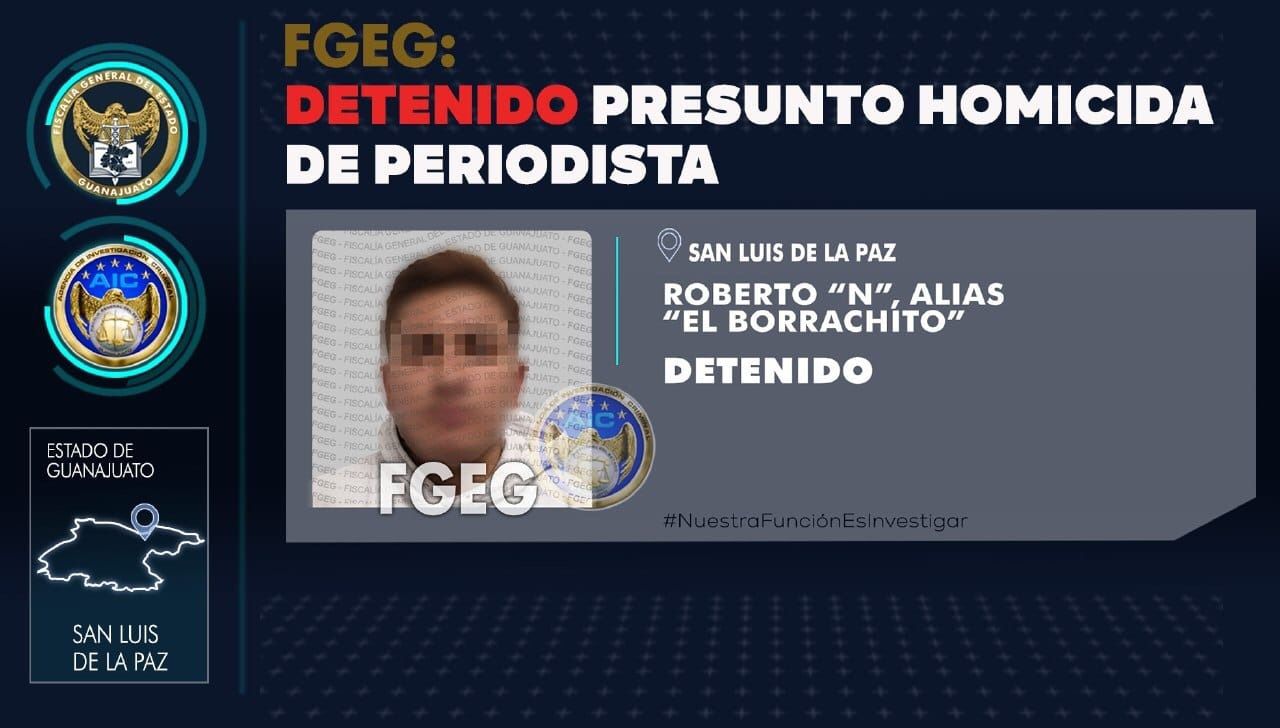 Detienen a presunto homicida del periodista Ernesto Méndez y tres personas más. 1