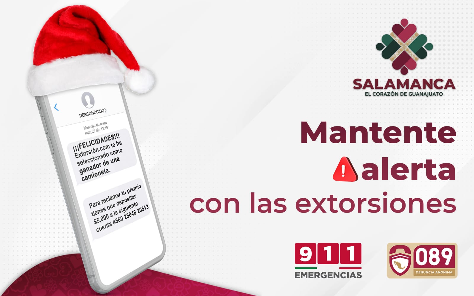 Gobierno de Salamanca se une a campaña contra secuestros virtuales y extorsiones<br> 1